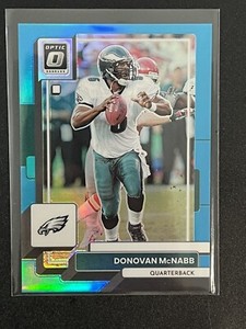 2022 Donruss Optic Donovan McNabb Aqua Blue Prizm /299 Philadelphia Eagles #163