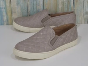 Steve Madden Women’s Quilted Slip-On Sneakers Taupe Beige Comfort Shoes Size 8.5 - Picture 1 of 10