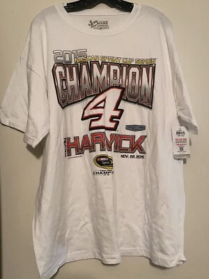 Camiseta Kevin Harvick 2015 NASCAR Sprint Cup Champion XL Stewart Hass Two Time Foto 1 de 4