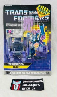 Transformers Original G1 1987 Terrorcon Blot with Decoy Unpunched MOSC - Image 1 of 3