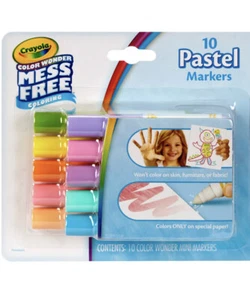 Crayola Color Wonder Mini Markers-[pastels 10/PK -75-2470 - Picture 1 of 3