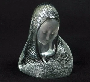 De colección Virgen María Virgen Virgen Arte Vikingo Vidrio Escultura Pisapapeles Sujetalibros Satinado - Imagen 1 de 12