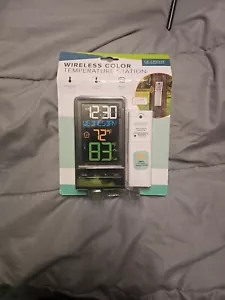 NEW La Crosse Technology Wireless Color Temperature Station/Thermometer 308-1415 - Picture 1 of 3
