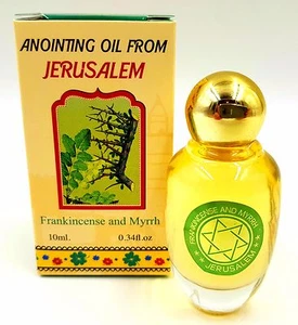 Frankincense & Myrrh Anointing Oil Blessed in Jerusalem Israel Holy Land 10 Ml - Picture 1 of 4