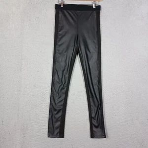 BCBGMaxAzria Leggings Women's Small (26x28) Black Maddex Faux Leather Stretchy - Picture 1 of 13