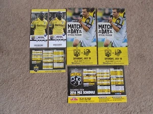 2014 Columbus Crew SC Soccer Programs Pocket Schedule Magnet Tickets Montreal - Picture 1 of 3