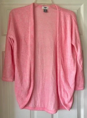 Girls Old Navy Bright PINK Open Front Cardigan Top--Size M 8 - Image 1 of 2