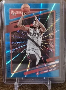 2021-22 Panini Donruss - Holo Teal Laser #110 C.J. McCollum Portland Trailblazer - Picture 1 of 2