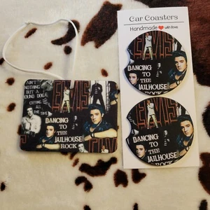 Ambientador de aire colgante para coche Elvis sin perfume conjunto de posavasos regalos - Imagen 1 de 9