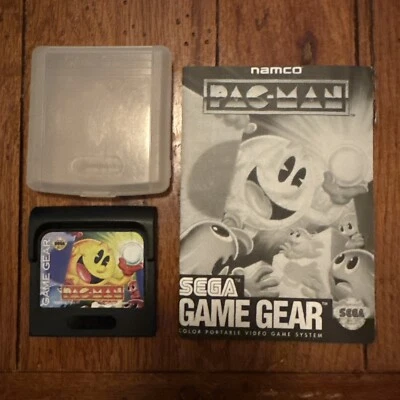 Pac-Man (SEGA Game Gear, 1991) Cartridge & Manual - Tested - Image 1 of 3