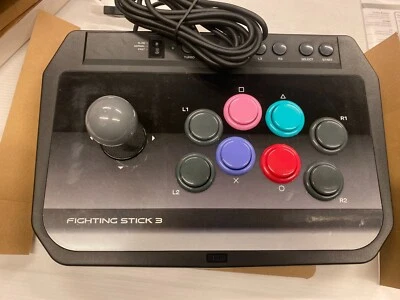 PLAYSTATON 3 PS3 HORI FS3 FIGHTING STICK ARCADE FIGHTSTICK JOYSTICK CONTROLLER - Image 1 of 4