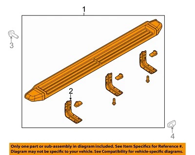 福特原始设备制造商 08-16 F-350 超级跑板 左踏板 AC3Z16451CA — 第 1/2 张图片