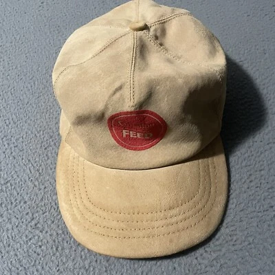 Sombrero trasero vintage con correa de camionero de cuero Suade de clavel Foto 1 de 4