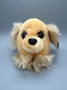 SWIBCO Vintage Puffkins 6755 CURLEY Cocker Spaniel Dog Round Beanie Plush Tag - Picture 1 of 9