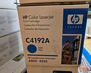 Original HP C4192A Tonerkartusche Cyan VERSIEGELT für HP Color Laserjet 4500 / 4550 - Bild 1 von 1