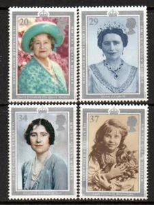 GREAT BRITAIN 1990 90th ANNIV BIRTH QUEEN MOTHER   MINT UH  SET 4  [#5313] - Foto 1 di 1