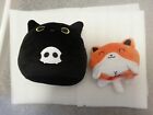 Soft cat toy and reversable soft fox toy - plushie bundle