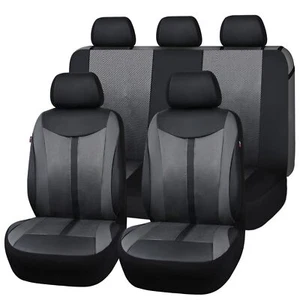 Forros Para Asientos De Carros Covertores De Cuero Malla Funda Universales Gris - Bild 1 von 9