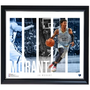 Ja Morant Memphis Grizzlies Player Panel Collage Official Nba Print Framed - Foto 1 di 1