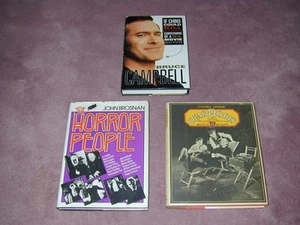 3 Hardcover books, Boris Karloff, Horror People, Bruce Campbell, FREE SHIPPING - Imagen 1 de 5