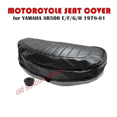 FUNDA ASIENTO MOTO SE ADAPTA A YAMAHA SR500 E F G H 1978-1981 CON CORREA ASIENTO Foto 1 de 2
