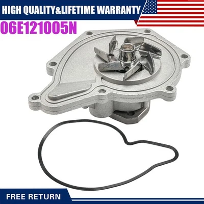 Water Pump. For Audi 2005-2012 A4 A6 S4 S5 Q5 Q7 Volkswagen VW Touareg 3.0L 3.2L Foto 1 de 4