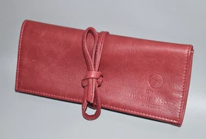 Wilkens & Söhne Schmuck-Etui Schmuckrolle Schmucktasche Leder dunkelrot /#E4 - Bild 1 von 9