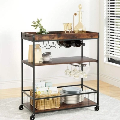 Artiss Kitchen Island Rolling Serving Cart - image 1 of 4