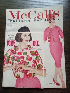 Vintage McCalls Fashion Magazine Spring edition 1961 fashion design clothing sew - Picture 1 of 6