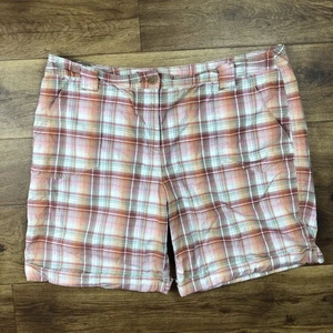 Style & Co Women Sz 18 Multicolor Plaid Shorts - Picture 1 of 8