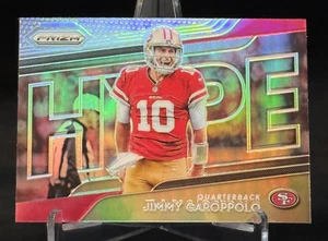 2018 Panini Prizm Hype Silver #H10 Jimmy Garoppolo San Francisco 49ers - Picture 1 of 2