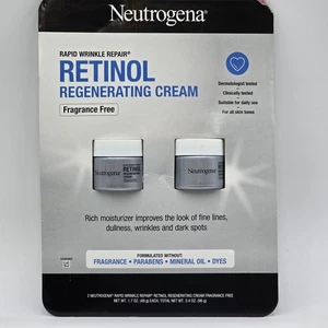 Neutrogena Rapid Wrinkle Repair Retinol Regenerierende Creme 1,7 flüssige Unzen, 2er-Pack - Bild 1 von 12