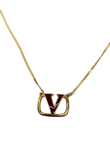Collana firma logo VALENTINO V GLD top disponibile donna
