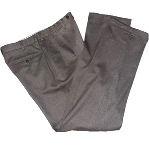 Ermenegildo Zegna Men’s Dress Pants Sz 33W X 32 L Dark Taupe/Brown Bottom $1290 - Picture 1 of 10
