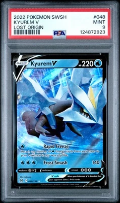 2022 POKEMON SWORD & SHIELD LOST ORIGIN #048 KYUREM V PSA 9 - Image 1 of 2