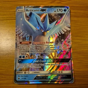 Pokémon TCG Articuno GX Himmelssturm Ultra Rare Karte 31/168  - Bild 1 von 2