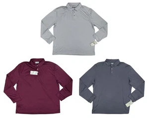 PGA Tour Moisture Wicking Long Sleeve Men's Golf Polo Shirt NWT Pick Size/Color - Picture 1 of 7