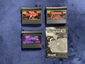 Atari Jaguar Games Lot Temptest Manual Flashback Raiden WOWSERS!!! 