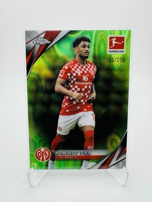 2024-25 Topps Chrome Bundesliga Armindo Sieb - Neon Green Lava Refractor /250 - Image 1 of 2