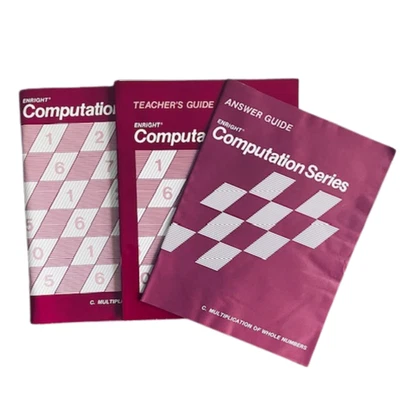 Enright Computation Ser. C. Multiplication of Whole Nos./Teachers & Answer Guide - Image 1 of 4