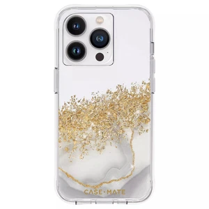 Case-Mate Apple iPhone 14 Pro Max Case- White/Gold Karat Marble - Picture 1 of 2