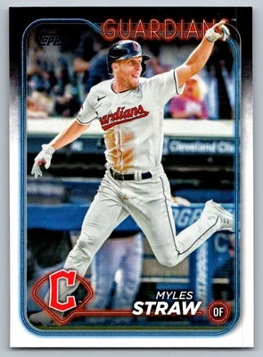 2024 Topps Myles Straw Cleveland Guardians #361 - Image 1 of 2