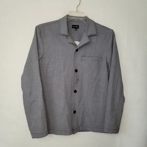 Chaqueta Club Monaco Para Hombre XS Gris Micro Pata de Gallo Elastizada Abotonada Ligera - Imagen 1 de 13