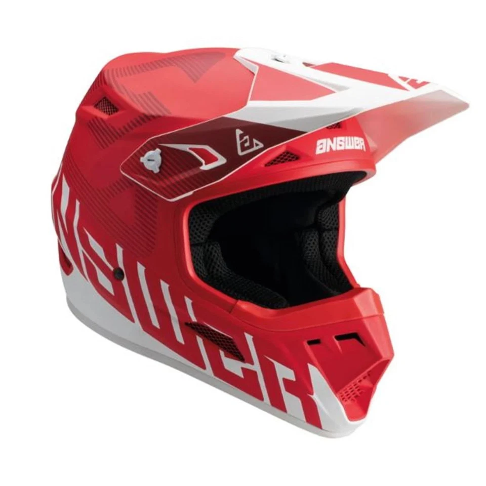 Casco de motocicleta Answer Racing AR1 audaz rojo/blanco MX todoterreno ATV BMX MTB XL Foto 1 de 1