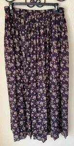 Vintage Express Maxi Skirt Womens Small Cottagecore Boho 90s Y2K Floral - Picture 1 of 4