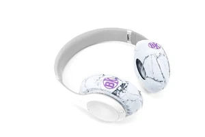 Beat Kicks 'White Marble' Protective Head Phone Covers - Size Mini BRAND NEW - Picture 1 of 4