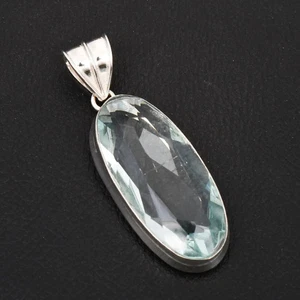 Aquamarin Edelstein ethnische Handarbeit Anhänger Schmuck für Weihnachten 2,48" AP-17725 - Bild 1 von 1