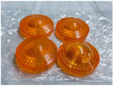 Yamaha SR400 SR500 XS250 TX650 XS650 Juego de lentes de señal de giro originales x4 nuevo sin usar Foto 1 de 4