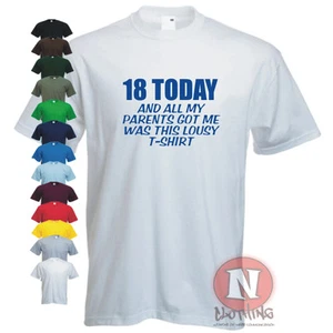18th birthday celebration funny T-shirt bday custom new - Picture 1 of 14
