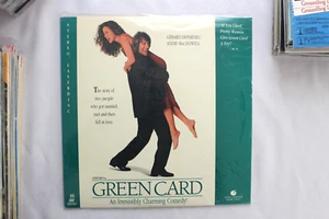 GREEN CARD laserdisc LD GERARD DEPARDIEU ROMANTIC COMEDY *BUY MORE AND SAVE* - Picture 1 of 2